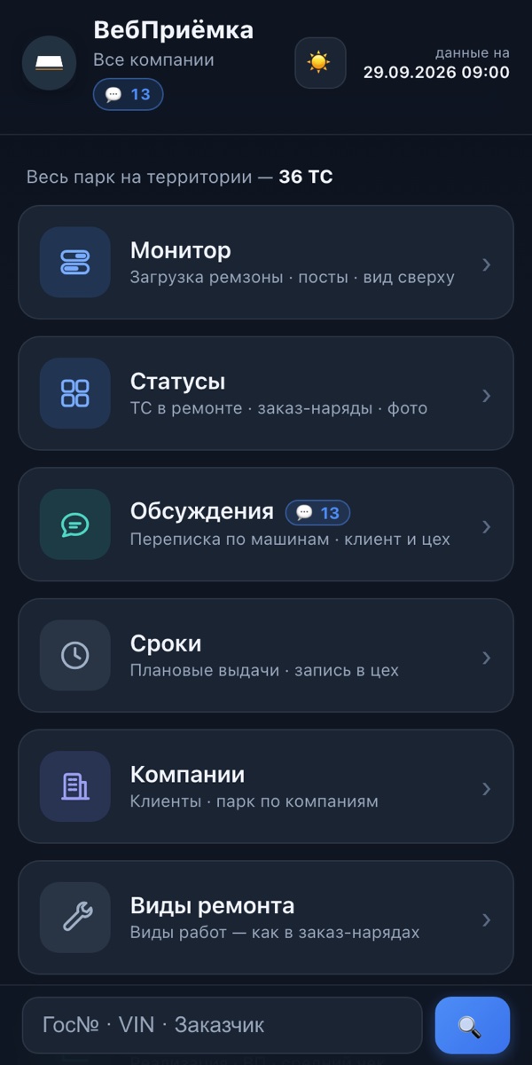 Главная — демо-данные