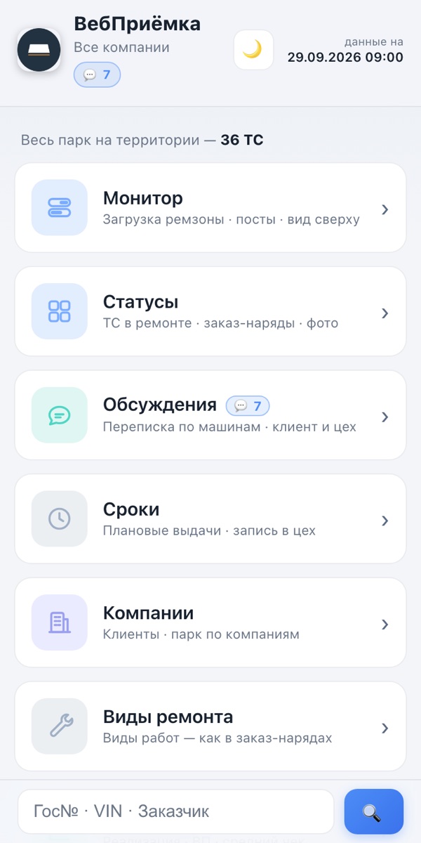 Главная — демо-данные